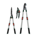 GARTOL 3-Piece Garden Tool Set - Bypass Lopper, Hedge Shears, Pruning Shears with Telescopic Aluminum Handles