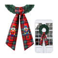 Wreath Sash for Front Door Christmas Embroidery Monogram