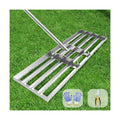 Lawn Leveling Rake 45"x10" Lawn Leveler Ground Full Stainless Steel Leveling Landscape Rake Topdressing Spreader