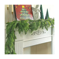 2 Pcs Christmas Norfolk Pine Garland, 6Ft Artificial Pines Greenery Garland