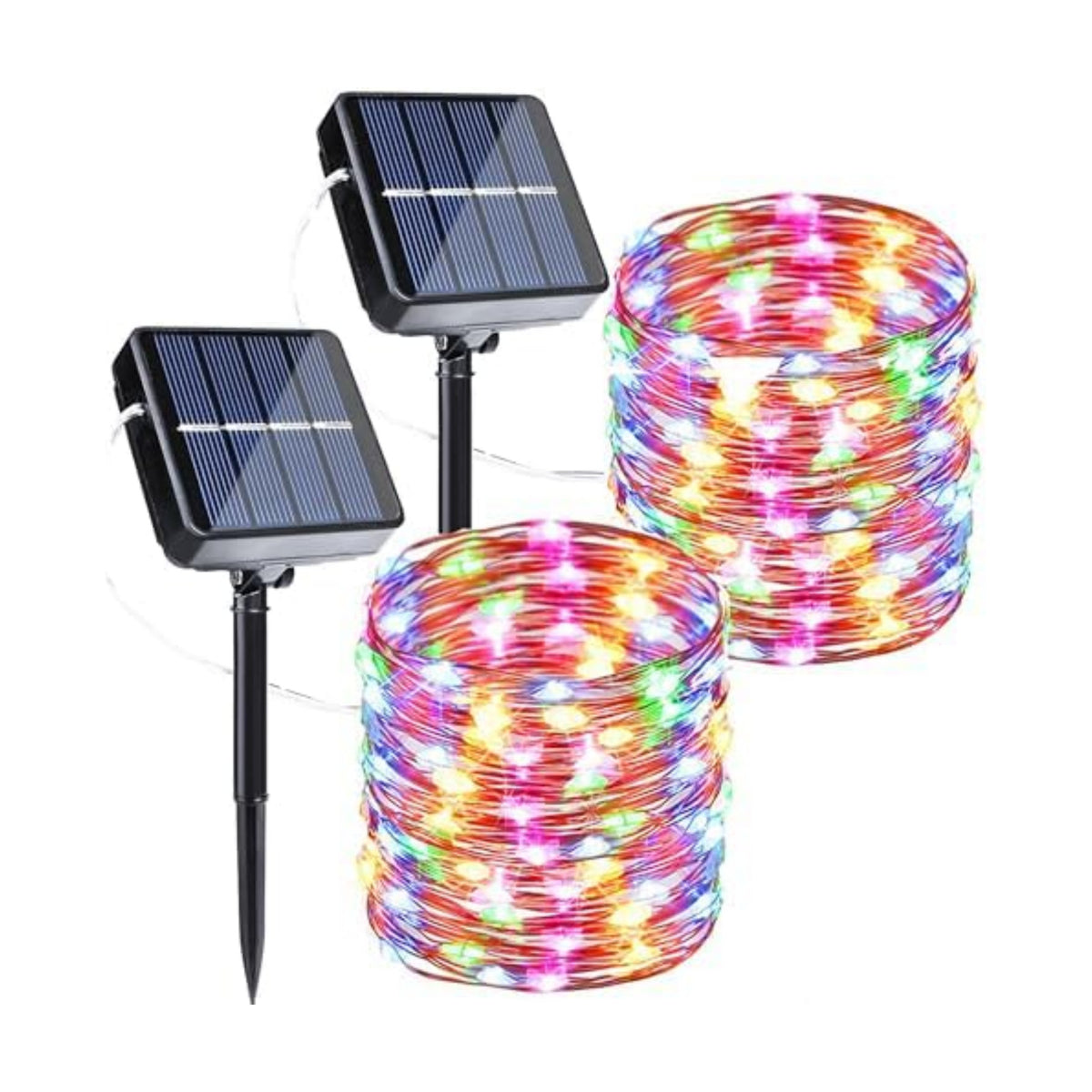 Joomer Solar Fairy Lights, 2-Pack Total 80FT 240LED Lights, Multicolor