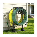 HeroicLion Garden Hose Holder Holds 2 x 151FT Hoses, Heavy-Duty Metal Freestanding Hose Stand Hanger with Stable Base