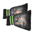 Outdoor Faucet Covers for Winter Freeze Protection, Kanosan 8.3"H X 6.7"W Thickened Reflective Outside Spigots Covers Hose Bib Insulated Sock for Winter Cold Weather, 2 Pack Black