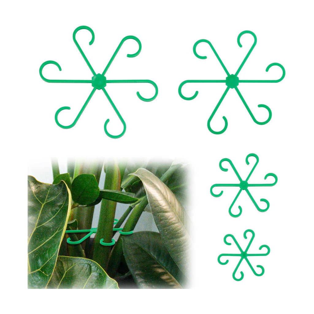 PEUTIER 4pcs Plant Stem Supports, Plastic Houseplant Climbing Holders