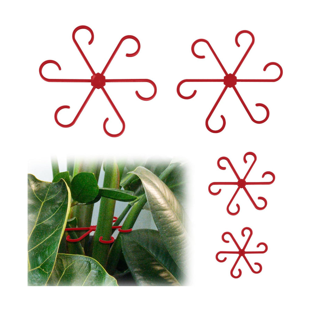 PEUTIER 4pcs Plant Stem Supports, Plastic Houseplant Climbing Holders
