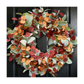 20“ Fall Wreath for Front Door, Autumn Door Wreath Harvest Decor