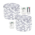 2 Pack Fairy Lights Battery Operated Twinkle Lights with Remote Cool White
