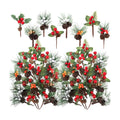 Panelee 48 Pcs Christmas Picks for Crafts, Xmas Floral Picks and Sprays