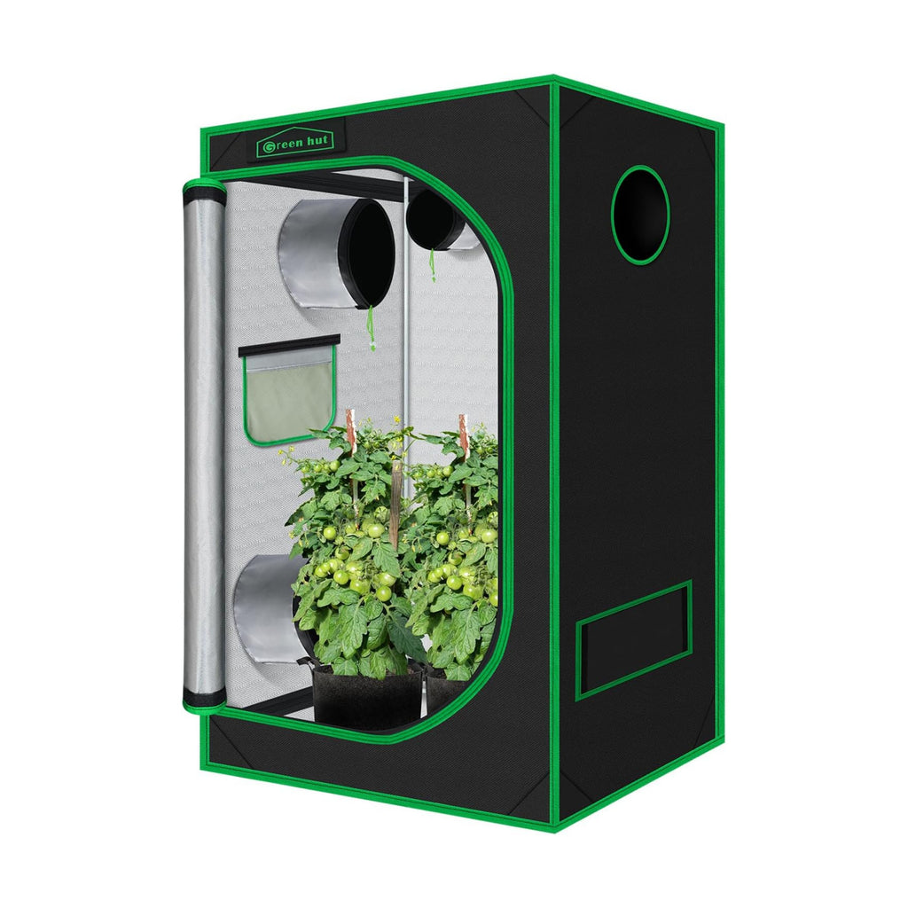 24"x36"x60"6000D Mylar Hydroponic Growing Tent for Plants | Observation Window, Removable Floor Tray, 100% Reflective