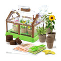Kids Plant Growing Kit - Kids Greenhouse & Flower Growing Kit with Upgraded Irrigation & Grow Light – Perfect Gardening