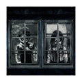 Newwiee 2 Pcs Scary Halloween Curtain Window Silhouette Cover Gothic Horror