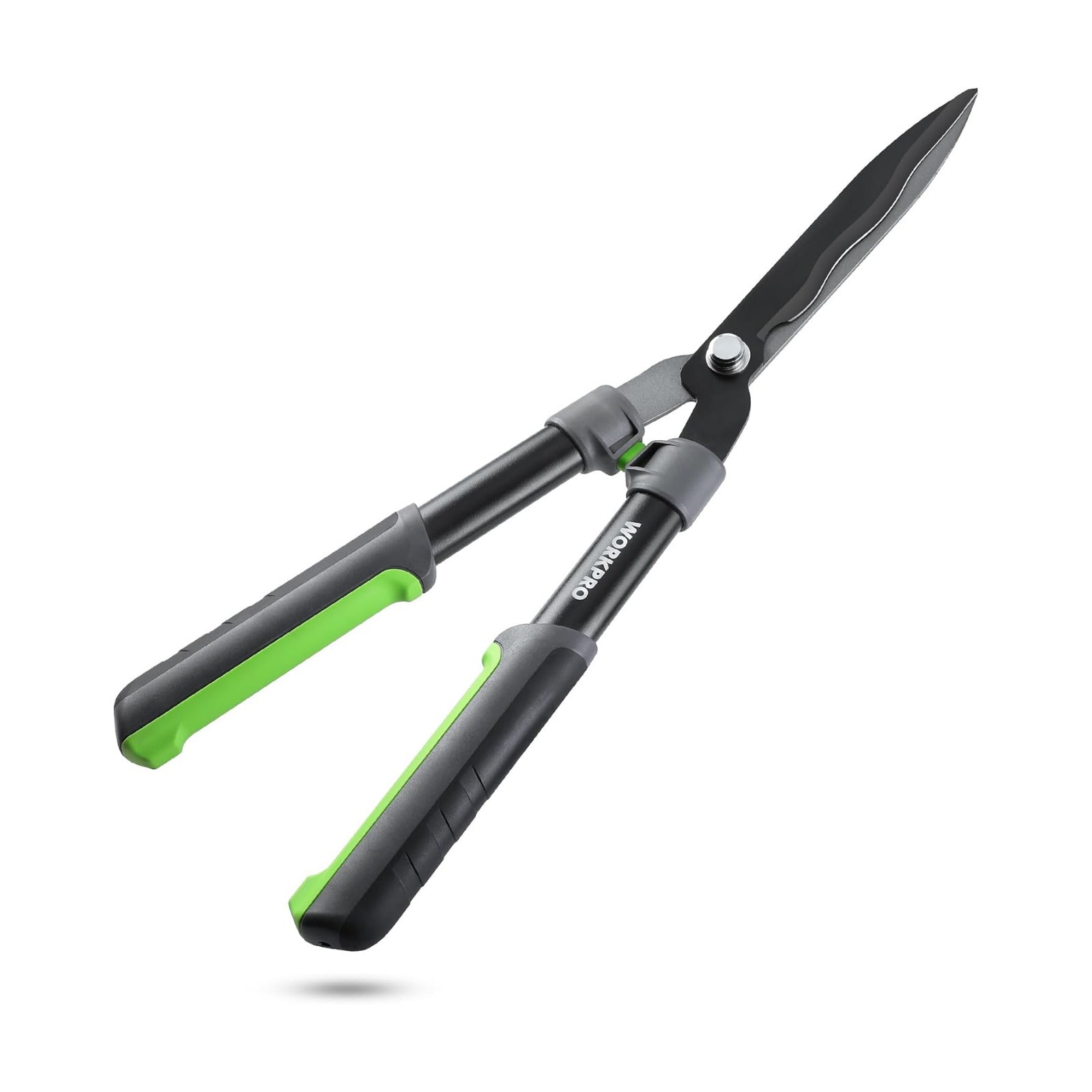 WORKPRO Garden Hedge Shears, 23" Manual Hedge Clippers/Bush Cutter | Gardening Shears with Steel Wavy Blade, Shock