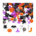 120Pcs Halloween Mini Ornaments Vase Filler Table Scatters Craft