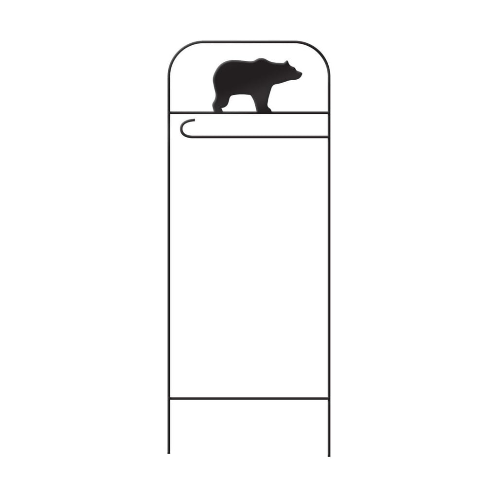 Briarwood Lane Everyday Wrought Iron Bear Garden Flag Arbor 41x15 Garden Flag Decorative Arbor