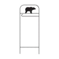 Briarwood Lane Everyday Wrought Iron Bear Garden Flag Arbor 41x15 Garden Flag Decorative Arbor