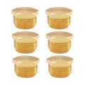 6 Pcs 3/4" GHT Male Brass Garden Hose End Cap Pipe Plug Outer Thread