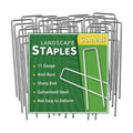 Landscape Staples Galvanized 8 Inch 120 Pcs, Metal Garden Stakes 1.6 Inch, Garden Staples for Lawn 11 Gauge