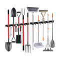 2 Pack Broom Hanger and Mop Holder, Heavy Duty Garden Tool Organizer Rack Rake and Shovel Handle, Stainless Steel Wall