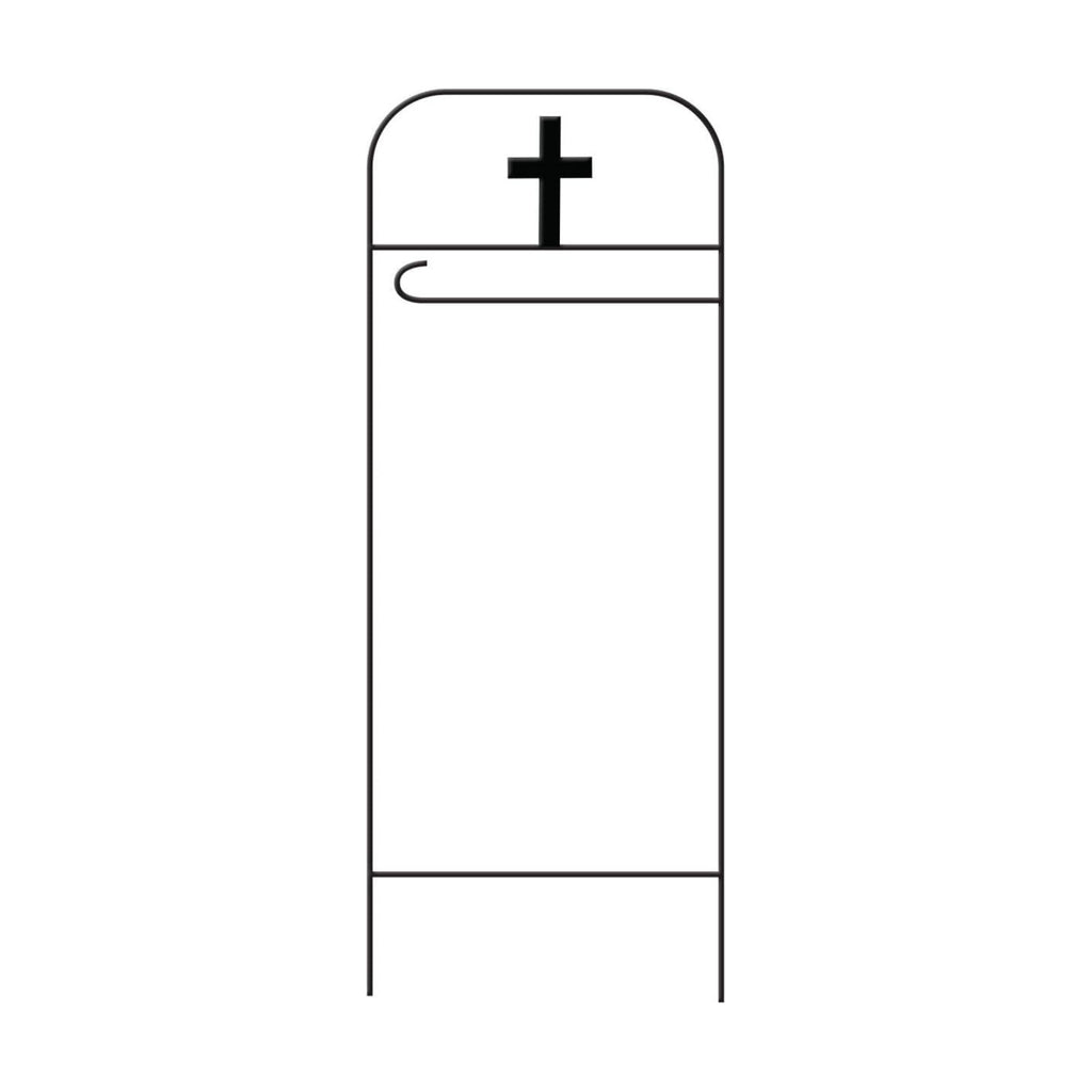 Briarwood Lane Everyday Wrought Iron Cross Garden Flag Arbor 41x15 Garden Flag Decorative Arbor