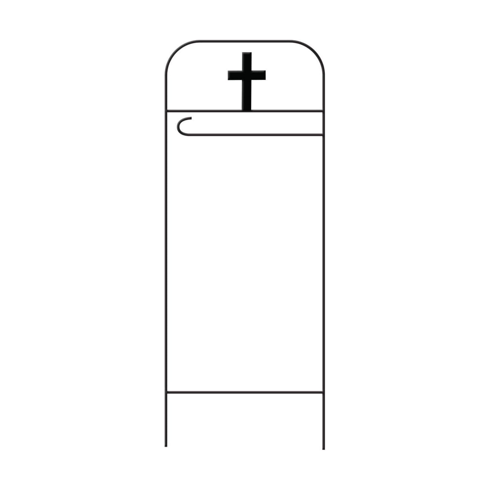 Briarwood Lane Everyday Wrought Iron Cross Garden Flag Arbor 41x15 Garden Flag Decorative Arbor