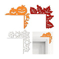 RattanView 3 Pcs Fall Door Corner Decor Pumpkin Maple Leaf Snowflake