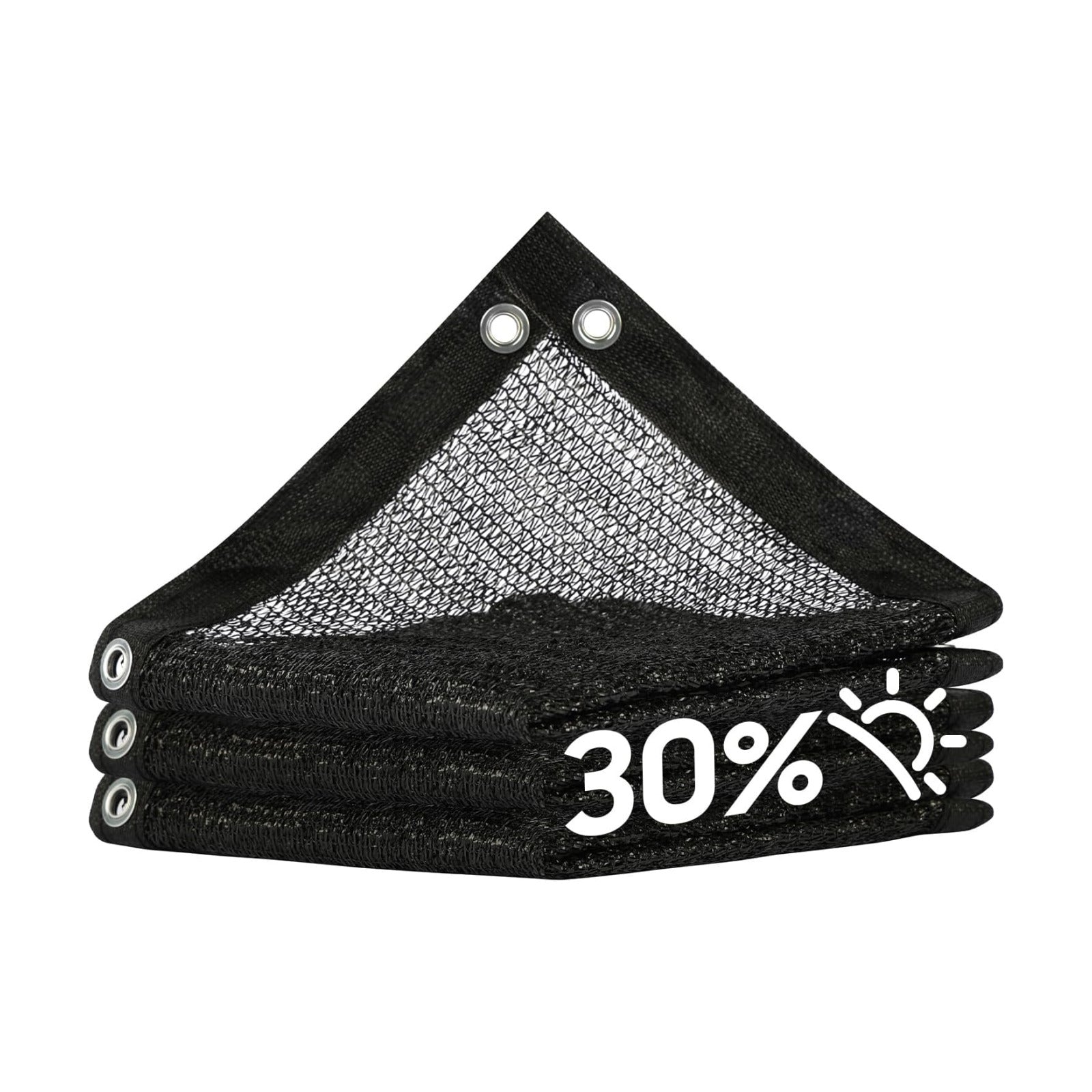 Royal Shade 30% Black Shade Cloth 10FT x 10FT Mesh Tarp with Grommets for Garden Patio, Plant Shading, Greenhouse