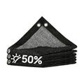 Royal Shade 50% Black Shade Cloth 16FT x 16FT Mesh Tarp with Grommets for Garden Patio, Plant Shading, Greenhouse