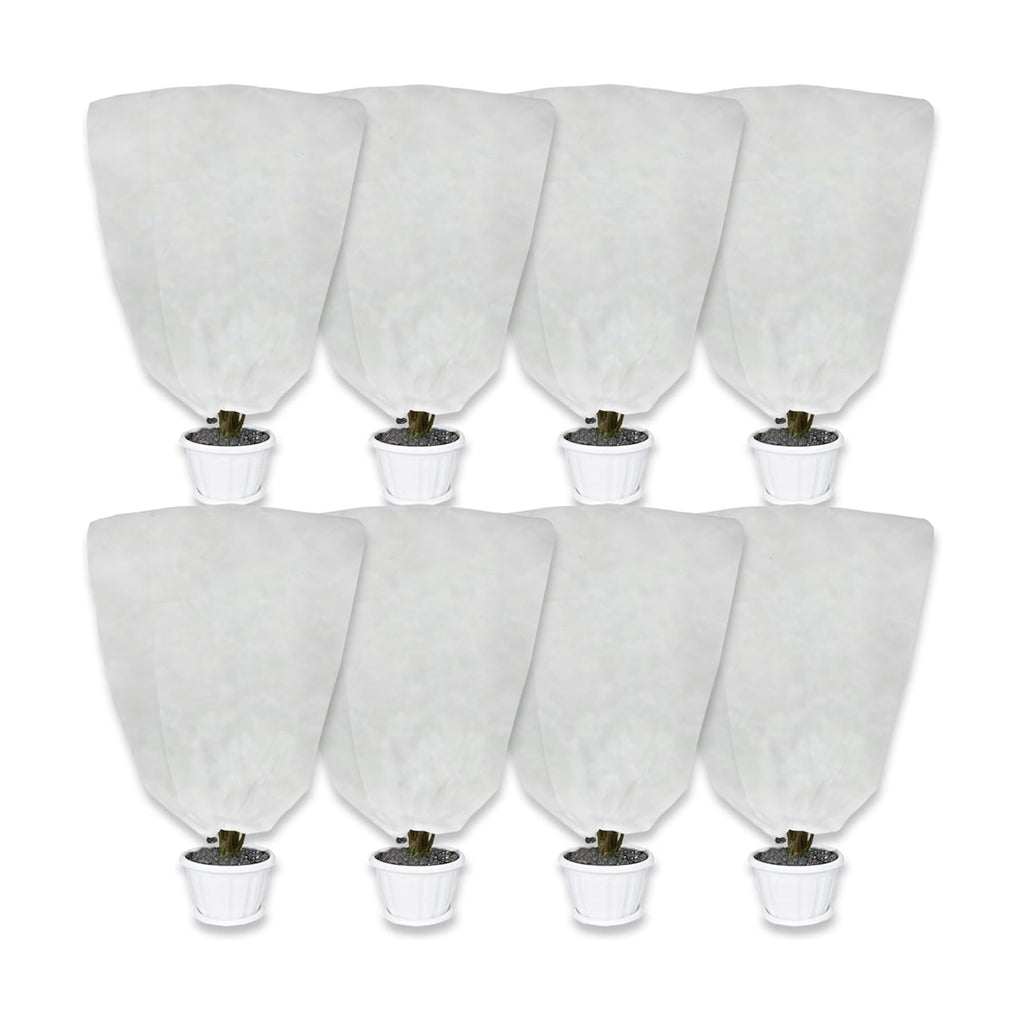 8 Pack Plant Covers Freeze Protection for Winter, 47.2"×31.5" Frost Cloths for Outdoor Plants Cold Weather Blankets