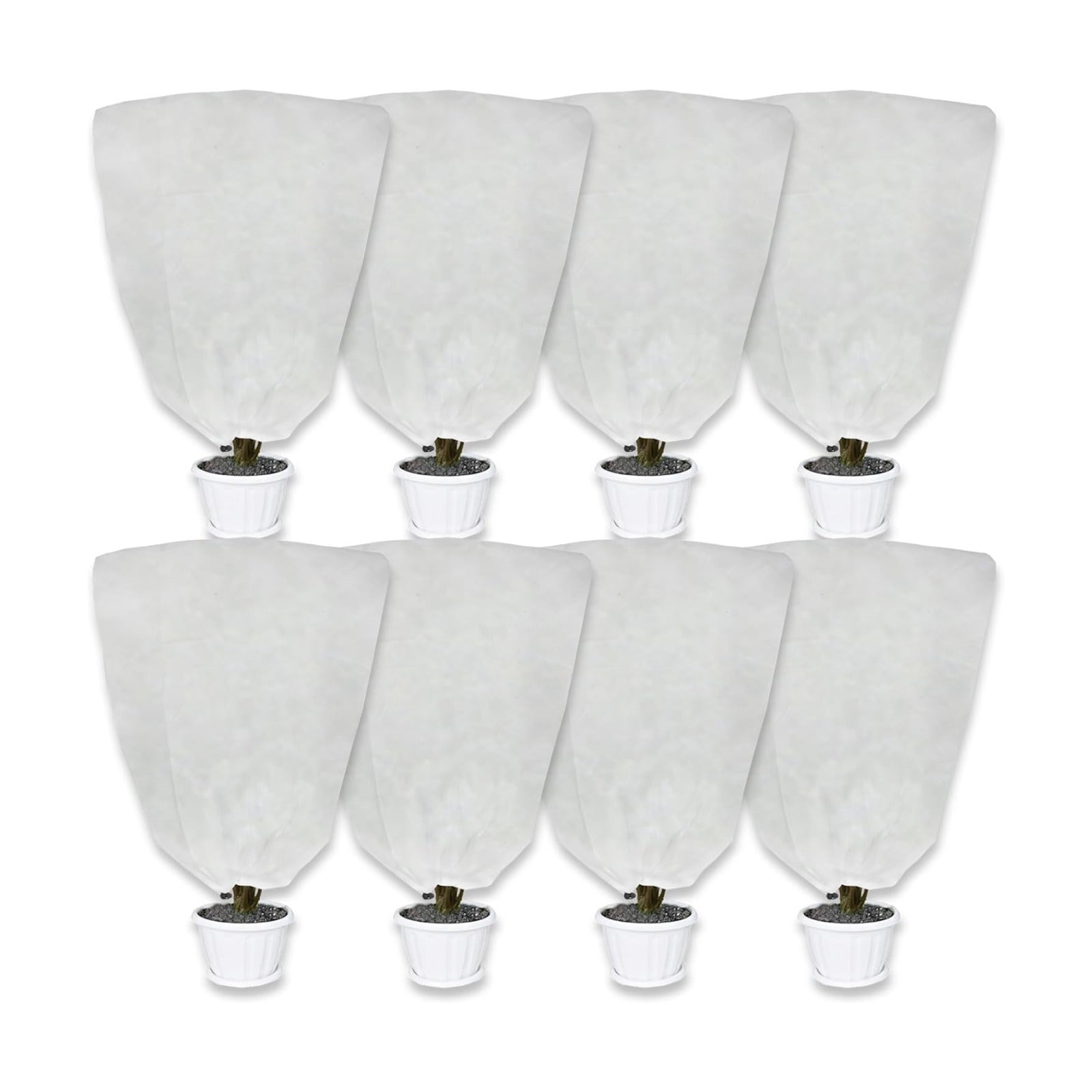 8 Pack Plant Covers Freeze Protection for Winter, 47.2"×31.5" Frost Cloths for Outdoor Plants Cold Weather Blankets