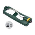 Melnor 65132AMZ Turbo Oscillating Sprinkler with Watering Gauge, Covers Up to 3,600 Sq. Ft., 18 Brass Nozzles