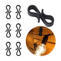100 Pieces Christmas Light Clips Gutter Clips for Hanging Outdoor Lights Plastic S Clip Hooks Halloween Valentine's Gutter Hang Hooks for Outdoor String Lights Party Decoration
