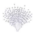 GREENTIME 12 Pack Artificial Silver Berry Stems 14" Fake Berry Picks