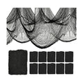 AROIC 9 Pack Halloween Decorations, 30 x 72 Inch Black Spooky Creepy Cloth