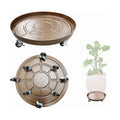 1 Pack Metal Heavy Duty Plant Caddy With Wheels 20 Inch, Round Plant Caddy Suitable For Outdoor and Indoor Mobile