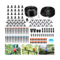 256FT Drip Irrigation System Kit, 163PCS Automatic Garden Watering Misting System with 1/4" Distribution & 1/2" Hose