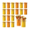 5.91 Inch Rustic Vase Wedding Table Centerpieces,Yellow, Orange,16 Pcs