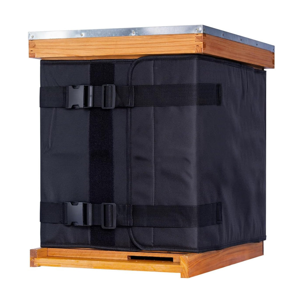 Winter Bee Hive Wrap for 10 and 8 Frame Beehives, 600D Oxford Cloth Adjustable Beehive Wrap for 2 Deep Hive Boxes