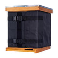 Winter Bee Hive Wrap for 10 and 8 Frame Beehives, 600D Oxford Cloth Adjustable Beehive Wrap for 2 Deep Hive Boxes