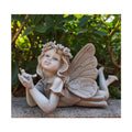 Fairy Garden Decor, Angel Holding a Bird Garden Statues for Outside | Resin Fairies for Fairy Garden, Cute Yard