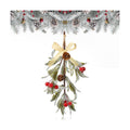 Giegxin 1 Piece Christmas Mistletoe Ornament,Gold Style,Gold