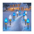 Strawberry Jumbo C9 Christmas Pathway Lights, 2Pack Total 17FT