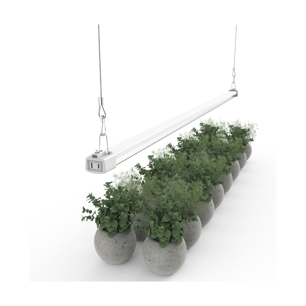 LED Grow Light 4FT Full Spectrum Compact Linkable Lighting Fixture for Indoor Greenhouse Year Round Plant Seedlings