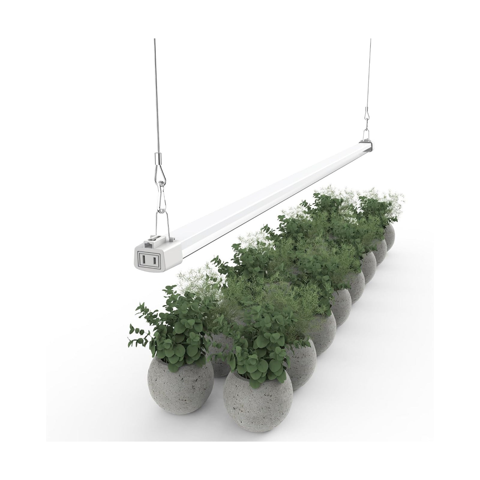 LED Grow Light 4FT Full Spectrum Compact Linkable Lighting Fixture for Indoor Greenhouse Year Round Plant Seedlings