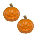 Xodus Battery Operated LED Light Pumpkin, Jack-O-Lantern, 8.5-inch, 2 Pack
