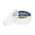 4 6 8 10 12 14 16 18 20 22 Inch Clear Plant Saucer, 5 Pack Durable Plastic Water Catcher Trays for Flower Pots, Plant