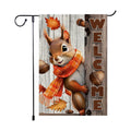 Welcome Fall Garden Flag 12x18inch The Nut Squirrel Fall Autumn Thanksgiving Garden Flags Yard Porch House Flag Double-Side For Home Outdoor Yard Patio Lawn Decor, Garden Decorations