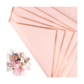 30 Sheets Pink Gold Edge Flower Bouquet Wrapping Paper，Florist Supplies Fully Water-Resistant Floral Bouquet Wrapping Paper Bouquet Accessorie，Flower Shop Packaging Pape for DIY Gift Wedding Birthday