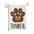 Thanksgiving Turkey Paw Garden Flags for Outside 12x18 Inch Double Sided