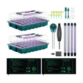 Seed Starter Tray with Grow Lights and Heat Mat, 3-in-1 Soil Meter, 80-Cell Seed Growing Tray, Germination & Plant