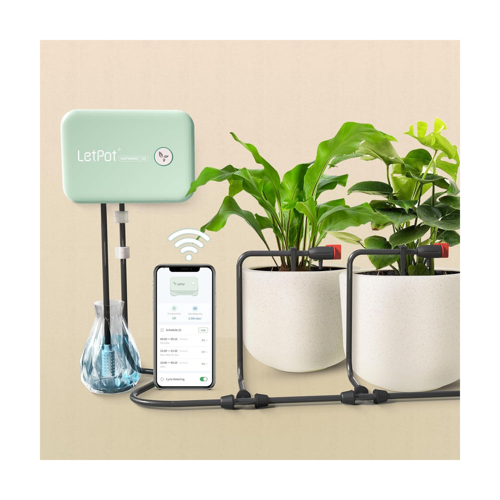 LetPot Automatic Watering System for Potted Plants, [Wi-Fi & App Control] Drip Irrigation Kit System, Smart Plant